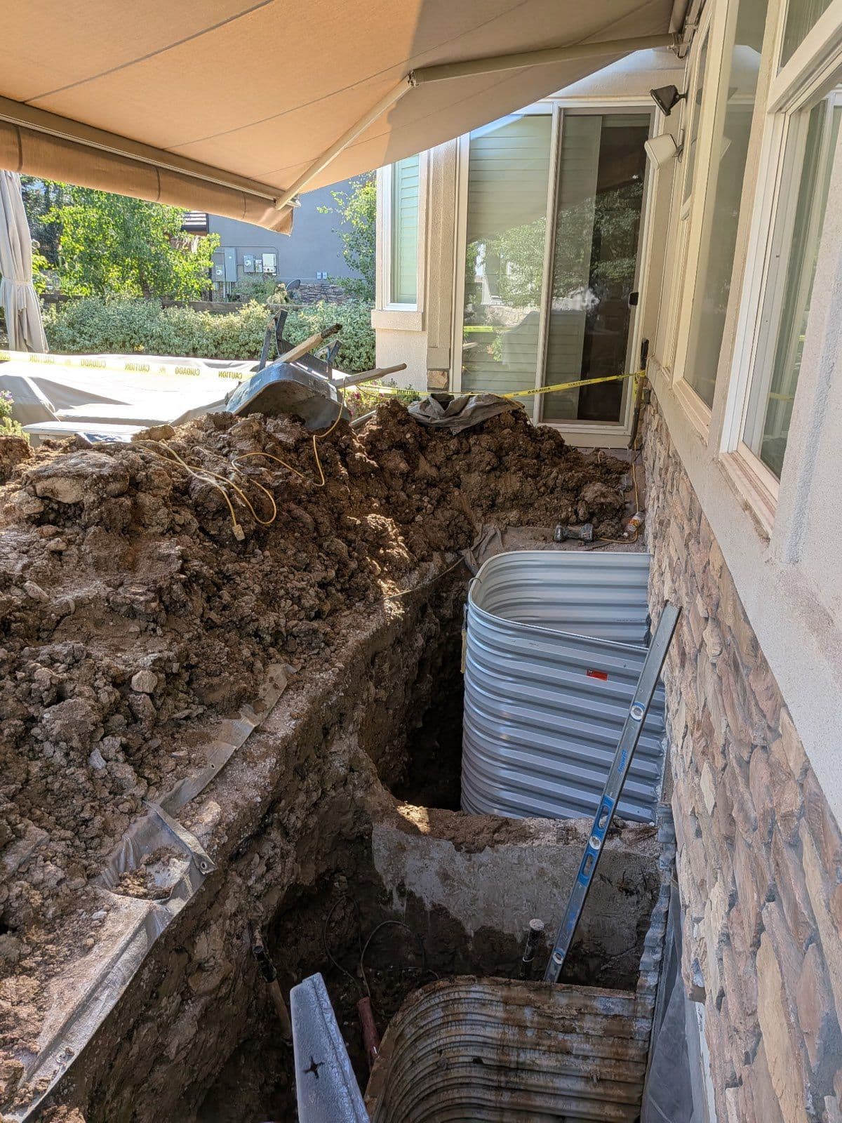 Gallery photos for Window Well Installation and Paver Patio Redo: Image #1