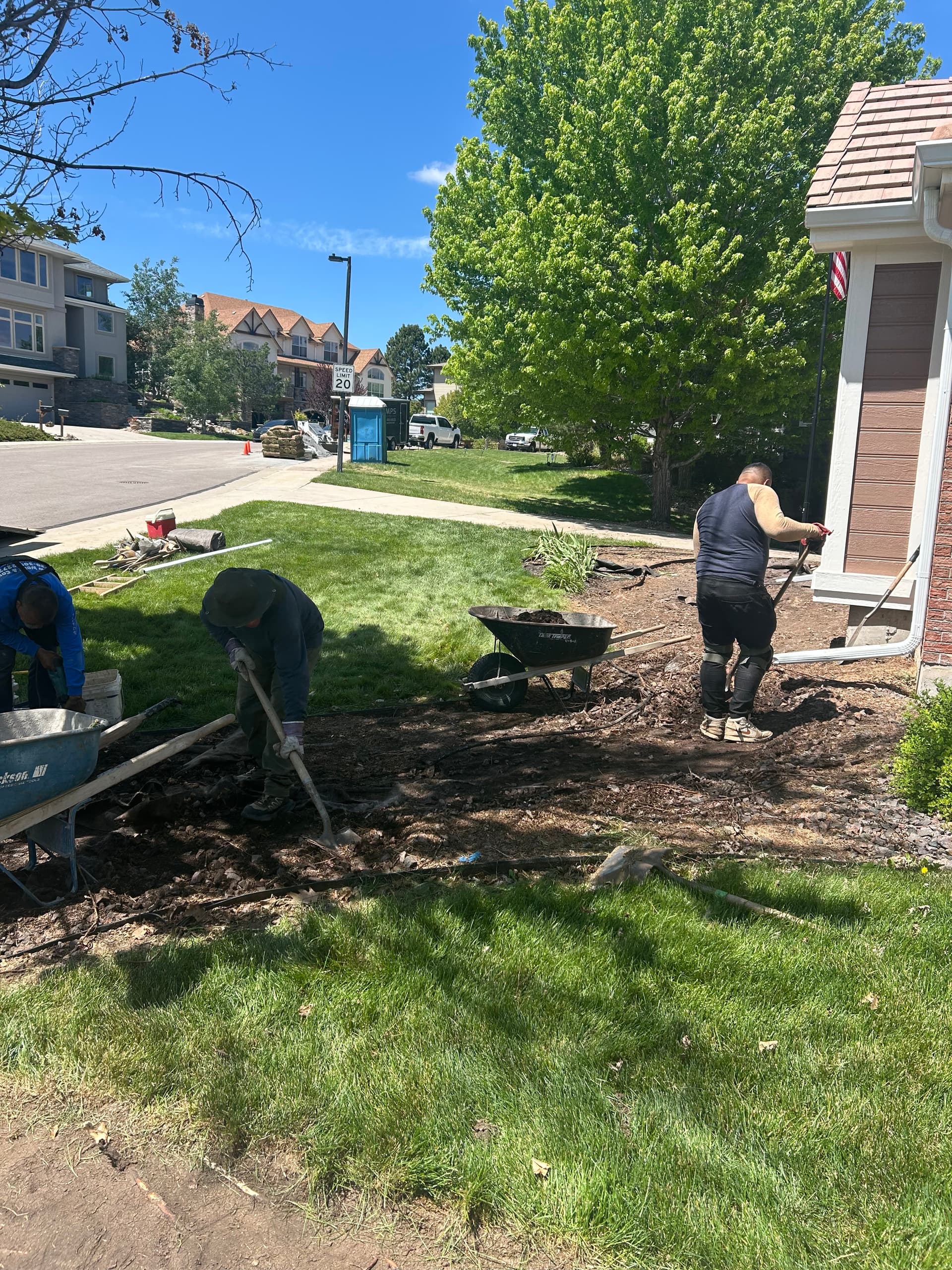 Gallery photos for Overgrown Junipers Out, Flagstone and Fresh Granite In: Image #1