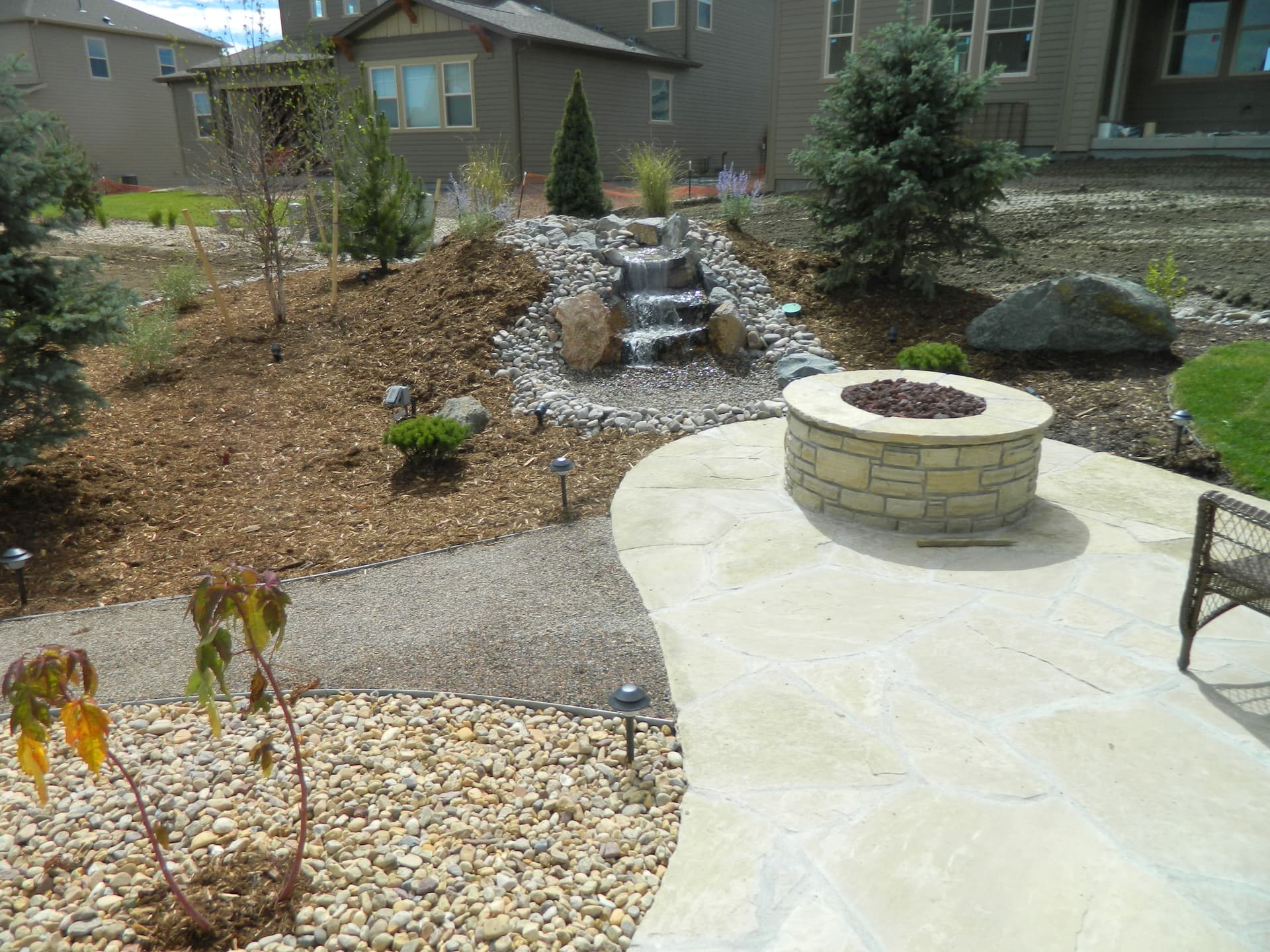Gallery photos for Overgrown Junipers Out, Flagstone and Fresh Granite In: Image #8