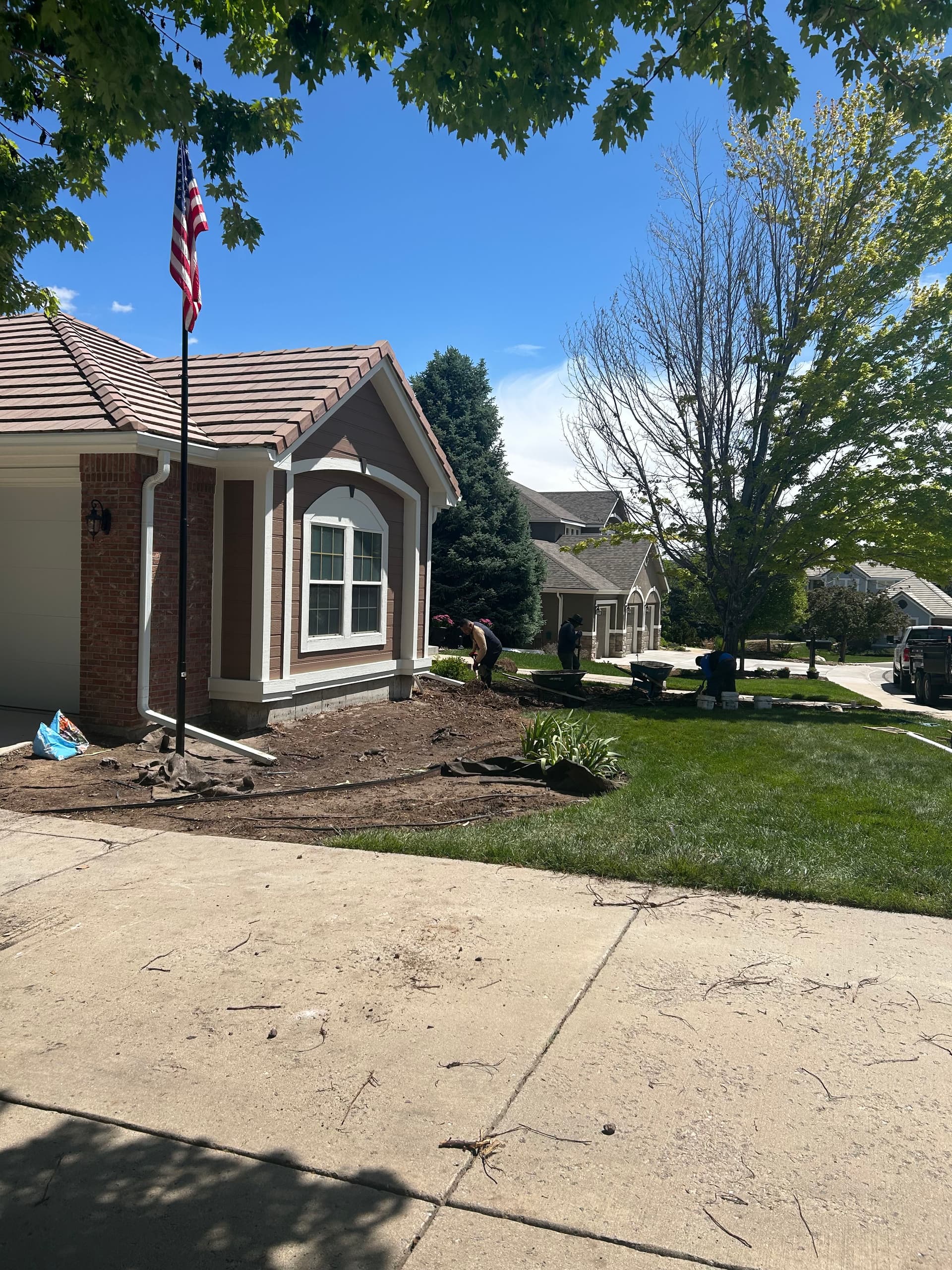 Gallery photos for Overgrown Junipers Out, Flagstone and Fresh Granite In: Image #3