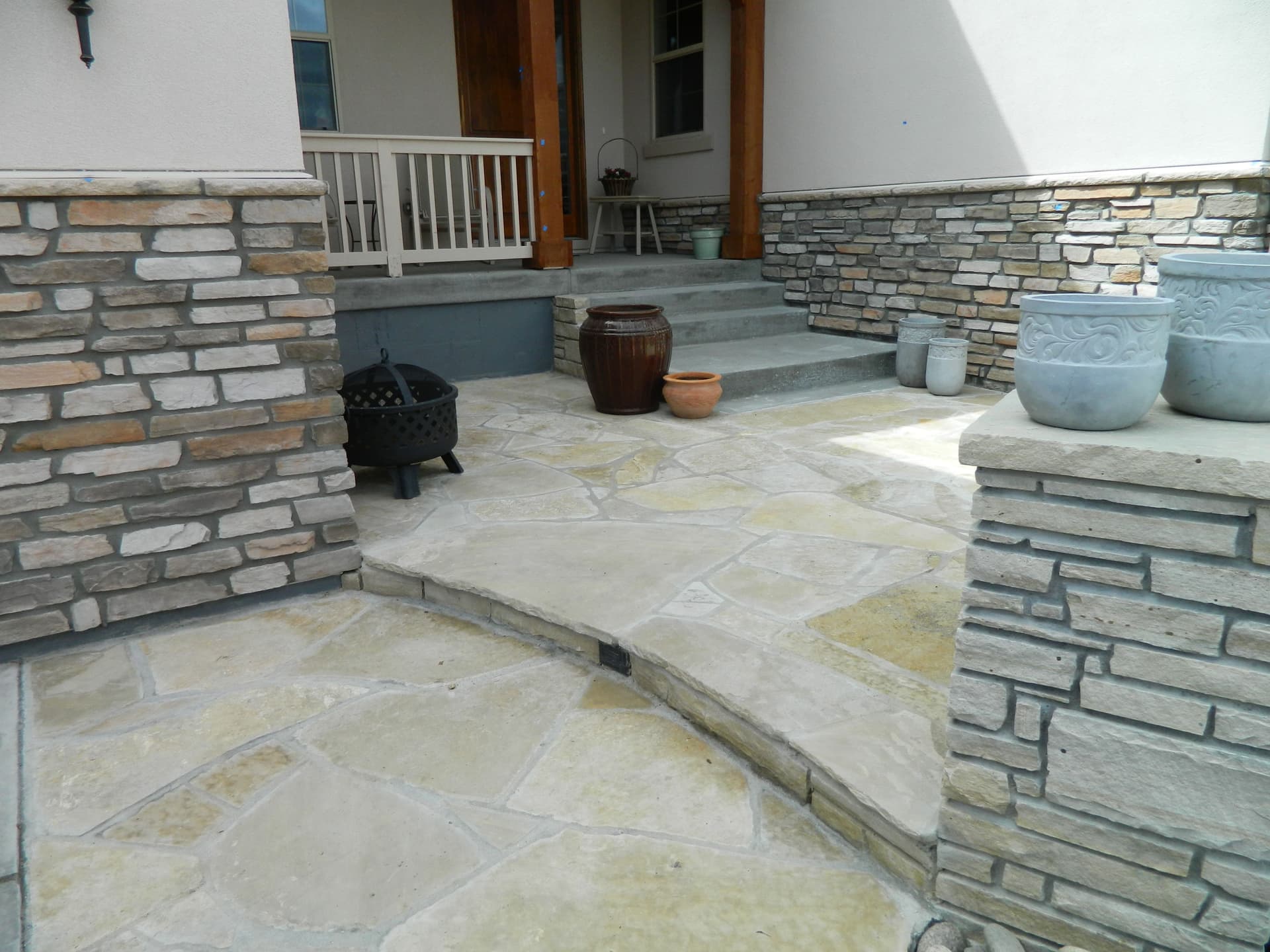 Gallery photos for Overgrown Junipers Out, Flagstone and Fresh Granite In: Image #7